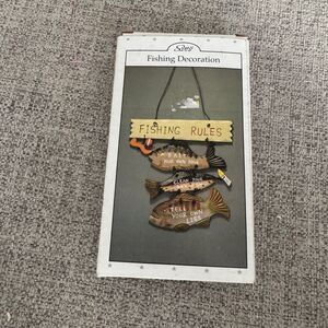 Scott's Collectibles Fishing Rules Wall Decoration Rustic Cabin Lake House Decor